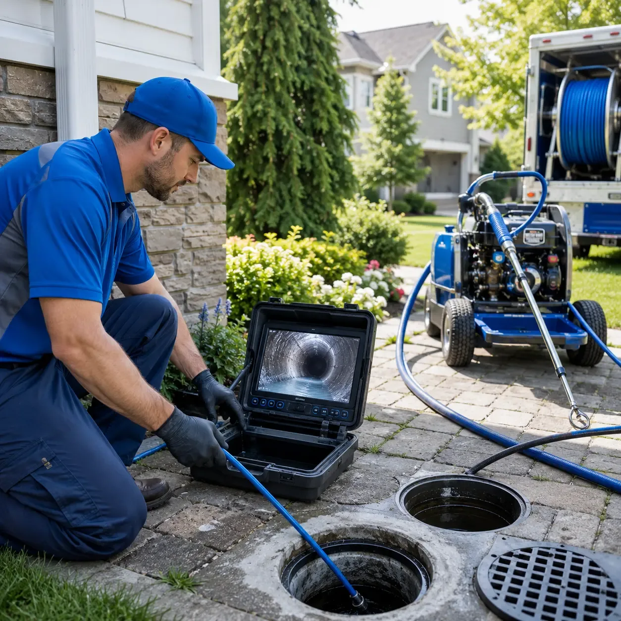 Outdoor drain cleaning professionals serving Camden, OH