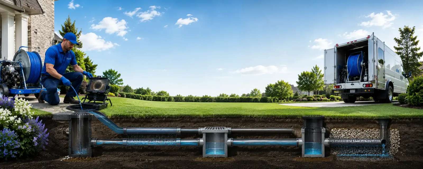 Outdoor drain cleaning information for Camden, OH